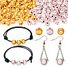 Biyun 200Pcs 2 Colors Opaque Acrylic Round Beads SACR-BY0001-02-1