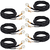 CRASPIRE Imitation Leather Braided Chain Belts with Imitation Pearl AJEW-CP0008-67D-1