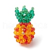 Handmade Nylon Wired Glass Beaded Pendants PALLOY-CJ00107-1