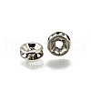 Iron Grade A Crystal Rhinestone Spacer Beads RB-A010-6MM-N-3