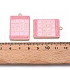 Rack Plating Alloy Enamel Pendants ENAM-N056-430A-3