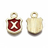 Alloy Enamel Charms ENAM-T012-03X-RS-3