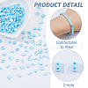 300Pcs 2 Styles 2-Hole Opaque Colours Glass Seed Beads SEED-HS0001-06C-4