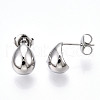 Non-Tarnish 304 Stainless Steel Stud Earrings EJEW-P258-29P-3