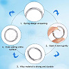 SOFPLATE 10Pcs Alloy Spring Gate Rings FIND-SP0001-38P-6