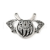 304 Stainless Steel Viking Bear Paw Law Odin Double Ax Pendants STAS-P309-31AS-2