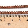 Synthetic Goldstone Beads Strands G-R013-B01-4x3mm-5