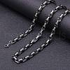 Titanium Steel Byzantine Chain Necklace for Men's FS-WG56795-22-1