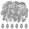 DICOSMETIC 80Pcs Tibetan Style Pendants FIND-DC0005-65-1