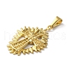 PVD Vacuum Plating 304 Stainless Steel Pendants STAS-B069-09G-2