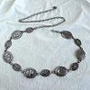 Tibetan Style Zinc Alloy & Iron Oval Link Chain Waist Belly Chains WGB4B33-01-2