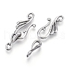 Tibetan Style Alloy Hook and Eye Clasps PALLOY-R134-04-RS-1