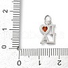 Brass Pave Cubic Zirconia Charms KK-U062-31P-3