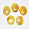 Natural Banded Agate/Striped Agate Cabochons X-G-T122-22F-1