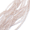 Electroplate Glass Beads Strands EGLA-J144-HR-C07-1