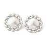304 Stainless Steel Stud Earrings EJEW-B140-03P-4