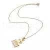 201 Stainless Steel Pendant Necklaces NJEW-H208-02G-3