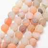Natural Druzy Geode Agate Bead Strands X-G-K166-09-8mm-02-1