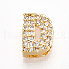 Brass Micro Pave Cubic Zirconia Charms KK-N254-217G-D-1