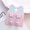 Alloy Plastic Clip-on Earrings for Kid WG21FF0-23-1