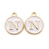 Golden Plated Alloy Charms X-ENAM-S118-01N-1