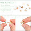 Unicraftale Flat Round 304 Stainless Steel Stud Earring Settings STAS-UN0060-74A-G-5