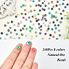  210pcs 7 colors Natural Ore Beads G-NB0002-60-4