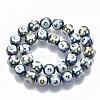 Electroplate Glass Beads Strands EGLA-T012-02-2