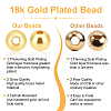  Brass Beads KK-PH0004-76A-4