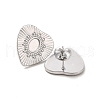 Heart 304 Stainless Steel Stud Earrings Findings EJEW-L272-010P-2