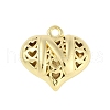 Hollow Brass Pendants for Valentine's Day KK-M289-03N-G-1