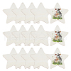 DICOSMETIC 15Pcs Unfinished Wood Pendant Decorations WOOD-DC0001-25A-1