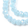 Electroplate Glass Beads Strands EGLA-A034-P2mm-B15-3