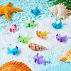 28Pcs 7 Colors Opaque Resin Pendants RESI-SZ0002-05-5