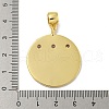 Brass Micro Pave Cubic Zirconia Pendants KK-N254-130A-G-3