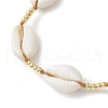 Shell Beads Anklets for Women AJEW-AN00593-3