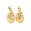 Brass Micro Pave Cubic Zirconia Pendants KK-H461-04G-1