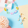 Beadthoven 80Pcs 8 Colors Transparent Spray Painted Glass Beads GLAA-BT0001-02-7
