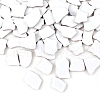 Nuggets Shape Porcelain Mosaic Tiles PW-WGF837F-01-1