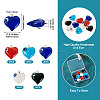  10Pcs 5 Colors Handmade Evil Eye Lampwork Pendants LAMP-TA0001-15-10