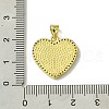 Real 18K Gold Plated Brass Micro Pave Clear Cubic Zirconia Pendants KK-H472-35A-G-3