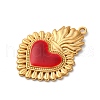 304 Stainless Steel Enamel Pendants STAS-D362-01G-05-2