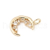 Brass Micro Pave Cubic Zirconia Pendants KK-Z107-01G-01-2