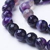 Natural Striped Agate/Banded Agate Beads Strands G-G753-07-10mm-3