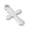 304 Stainless Steel Tiny Cross Charms STAS-H149-05P-1