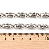 304 Stainless Steel Oval Infinity Link Chain Necklaces for Women Men NJEW-K249-20B-P-5