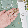 Unicraftale 12Pcs 3 Colors 201 Stainless Steel Huggie Hoop Earring Findings STAS-UN0057-49-5