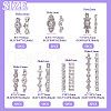 Fashewelry 35pcs 7 style Alloy Bar Spacers FIND-FW0001-21-13