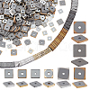   800Pcs 8 Styles Electroplate Non-magnetic Synthetic Hematite Beads G-PH0002-65-1