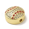 Rack Plating Brass Micro Pave Cubic Zirconia Beads KK-P272-02G-2